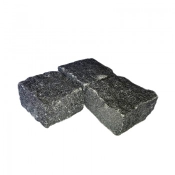 Колотая брусчатка габбро 10*10*5