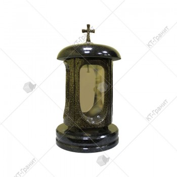 Лампадка из гранита габбро